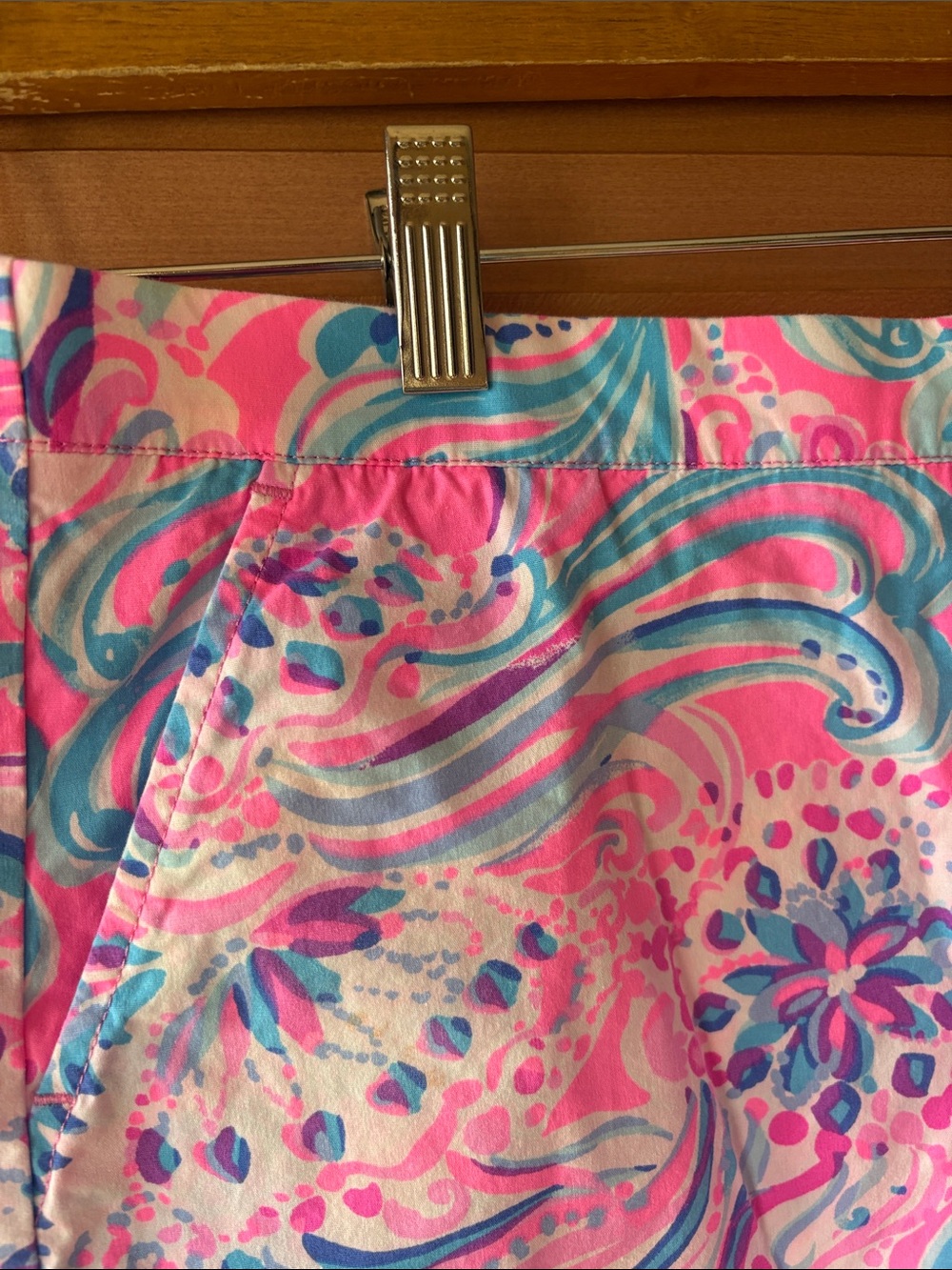 LILLY PULITZER Ocean View Short Prosecco Pink Don't Be Jelly Size; M; EUC - Picture 3 of 13